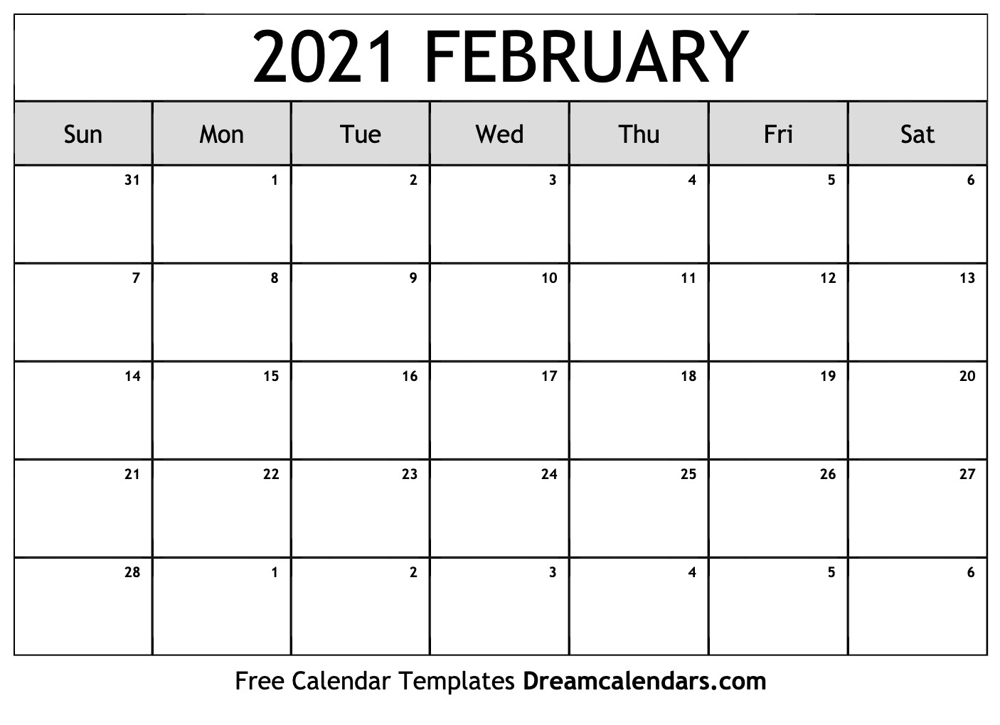 2021 Calendar January February March