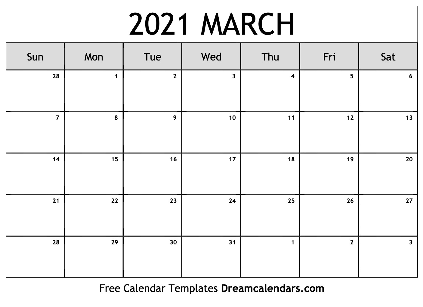 Featured image of post Free Printable Calendar February And March 2021 - Free download blank calendar templates for 2021.
