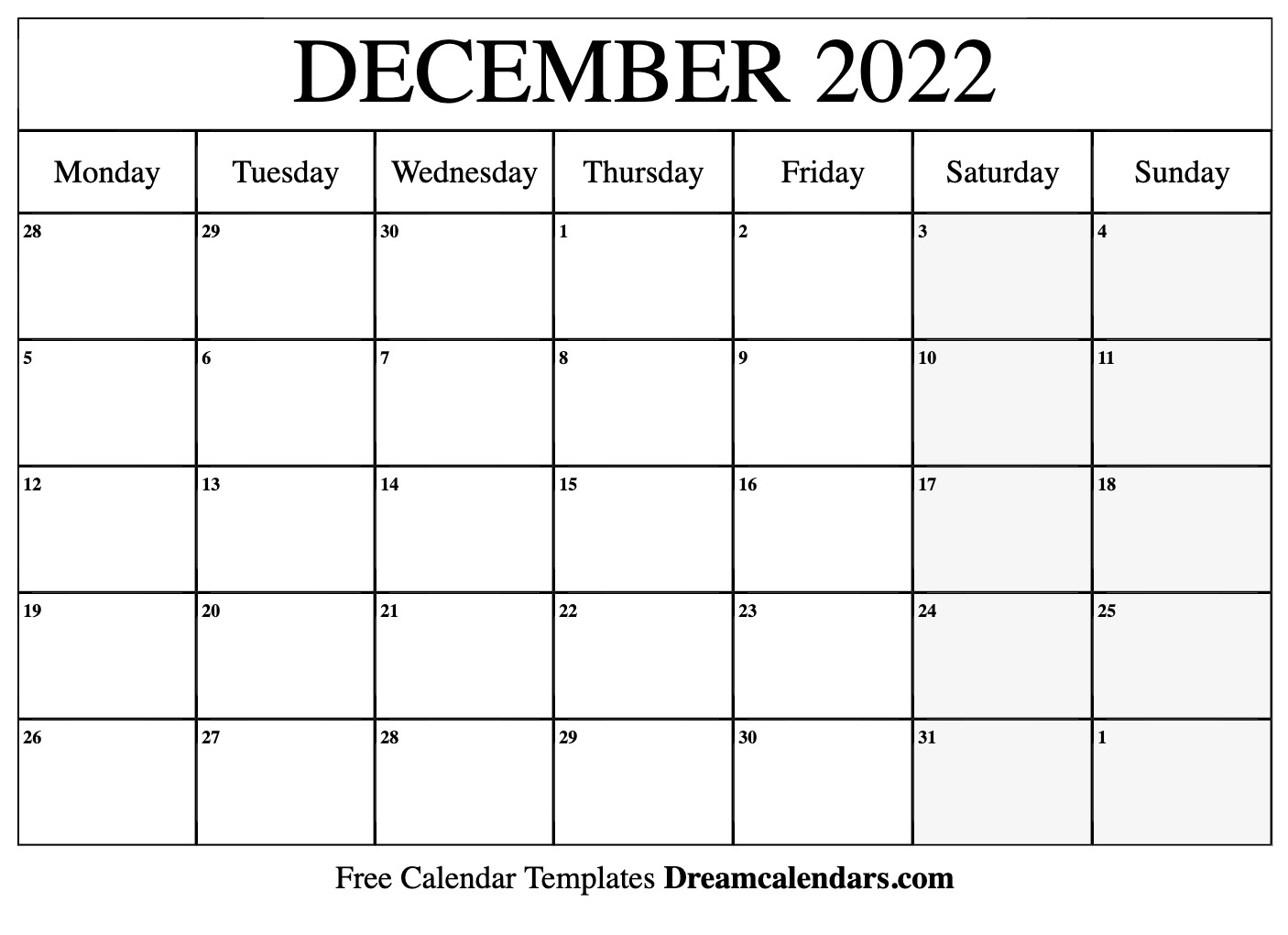 Calendar December 2022 Gif