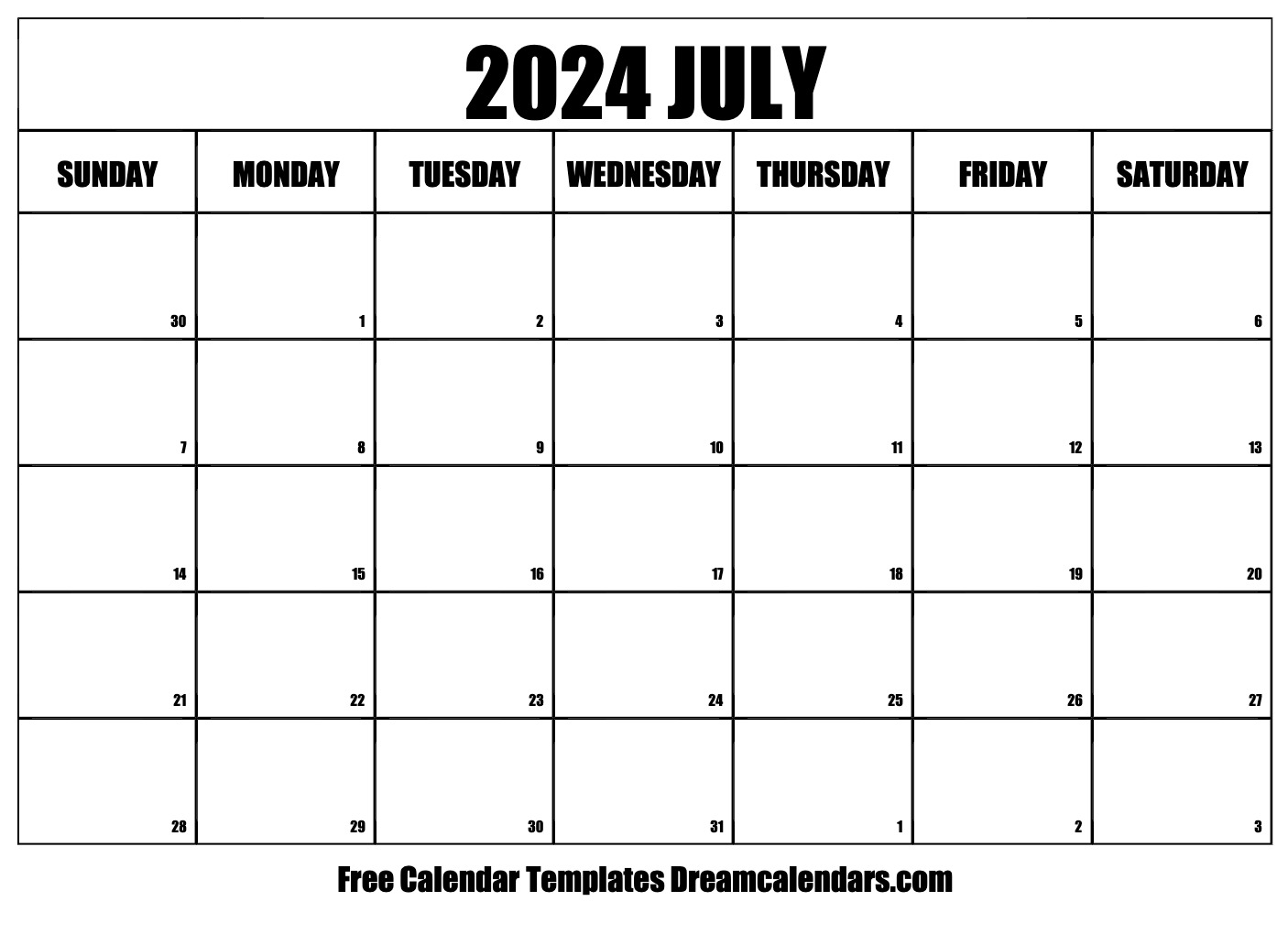 Free Printable Pdf Calendar 2024