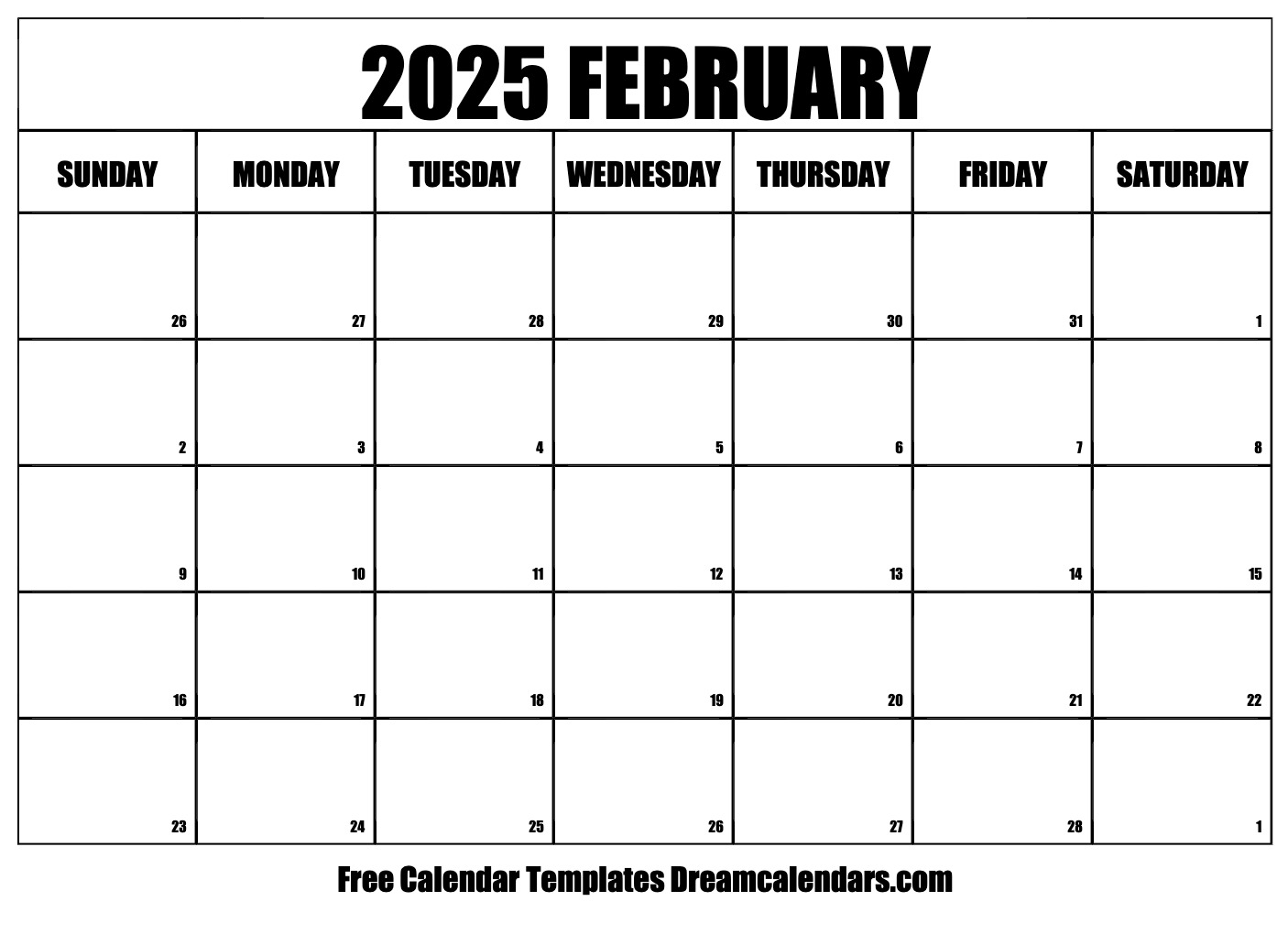 Blank Calendar Printable February 2025 A Comprehensive Guide Calendar 2025 June July August